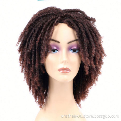 MYZYR private label  long hair crochet heat-resistant synthetic wig,multiple colourDirty braid , synthetic afro wig#T530
